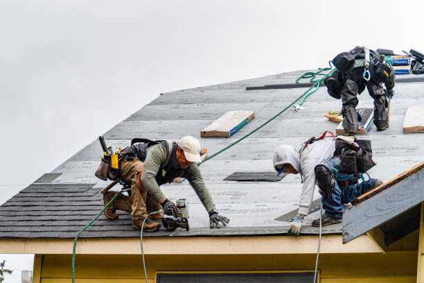 Professional Gutter Installation technician working in Overbrook, KS